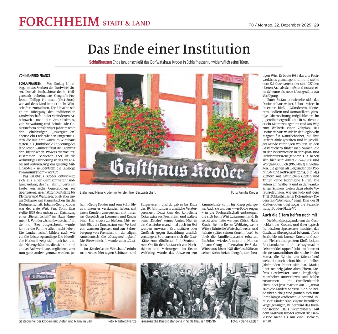 Gasthaus Kroder Schlaifhausen